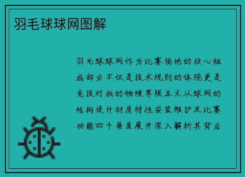 羽毛球球网图解